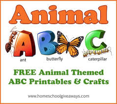 A full year of preschool/kindergarten handwriting, animal studies and math. Free Animal Themed Abc Printables And Crafts Homeschool Giveaways
