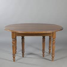Dining room b uses the dining table with 2 arm chairs and 6 side chairs. Oak Oval Dining Table With Extending Leafs Louis Philippe Style Expertissim
