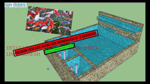 Kolam ikan minimalis outdoor bergaya akuarium rendah. Desain Kolam Ikan Koi Minimalis Part 1 Youtube