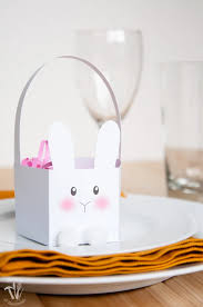 I love how easy they are to make with simple craft supplies! Simple Printable Bunny Easter Basket Crafting My Home