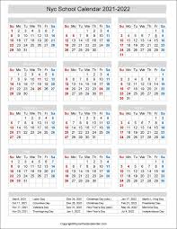 New york city public schools calendar 2020 21. Nyc School Holidays Calendar 2021 2022