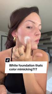 White foundation?! 🤔🤨 #whitefoundation #colorchanging #makeup  #makeuptransformation #beautytok