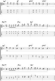 Fly Me To The Moon Solo Jazz Guitar Tab Autumn Leaves Jazz Guitar Chords Jazz Guitar Chords Jazz Guitar Lessons Guitar Kids