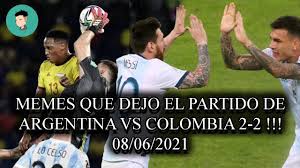 El partido de clasificación al mundial de estados unidos 1994 entre argentina y colombia es un histórico partido de fútbol jugado el domingo 5 de septiembre de 1993. Memes Que Dejo El Partido De Argentina Vs Colombia 2 2 08 06 2021 Youtube
