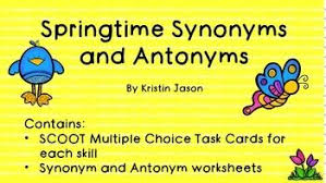 Spring Synonyms And Antonyms Synonyms And Antonyms Antonyms Spring Synonyms