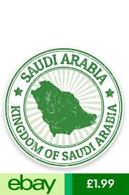 2 x 10cm saudi arabia vinyl sticker decal laptop car bike luggage travel 9302 travel stickers travel stamp custom stamps
