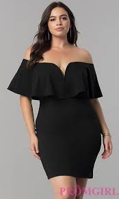 Off The Shoulder Flounce Plus Size Short Party Dress Plus Size Homecoming Dresses Graduation Dress Plus Size Gowns For Plus Size Women