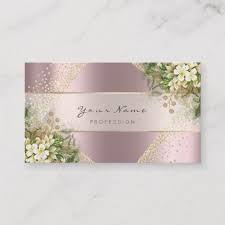 This template can be used by wedding planners to publicize their services. Event Planner Beauty Blogger Rose Gold Floral Business Card Zazzle Com Event Planner Business Card Floral Business Cards Wedding Planner Business Card