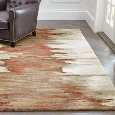 See this in my room. Birch Terra Cotta Wool Blend Abstract Rug Crate And Barrel