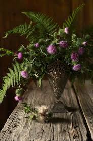 Coming Soon Thistle Flower Elegant Wedding Bouquets Flower Arrangements