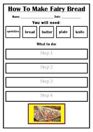 This treat is popular at children's parties here in australia. Differentiated Procedure Writing How To Make Fairy Bread Tpt