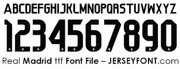 Download real madrid kits for dream league soccer and build up your team with luka modric, tony kroos real madrid club de fútbol, commonly known as real madrid, is a professional football club ijtjrjttjtdjchjgjak f nki99kfkmd cm new jersey boys are doing. Real Madrid Font Jersey Font Numbers Font Real Madrid
