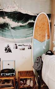 Decorate your bedroom narrow not just make interior design for the save space. Pinterest Macywillcutt Surf Room Surfer Room Aesthetic Bedroom