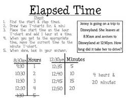 Elapsed Time T Chart Worksheet Www Bedowntowndaytona Com
