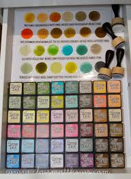 Craft Room Storage Organisation Tim Holtz Mini Distress Ink Pads Colour Swatch Chart Craft Room Storage Craft Room Craft Storage Organization