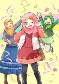 Download now mewarnai gambar kartun anak muslim ala model kini. Wallpaper Bff Muslim Novocom Top