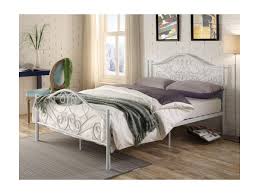 I letti matrimoniali di mondo convenienza. Letto Leyna 140 X 190 Cm Metallo Stile Ferro Battuto Bianco