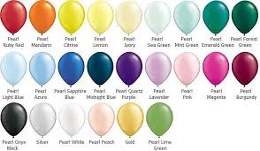 Helium Balloon Chart Party Stop Shop