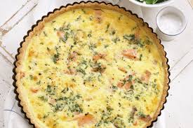 Smoked Salmon And Basil Tart With Lemon And Parsley Salad Recipe Smoked Salmon Quiche Recipes Easy Starters Recipes