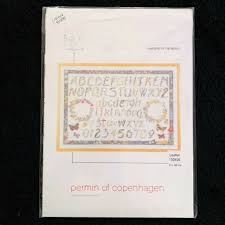 Permin Of Copenhagen Wild Flower Abc Alphabet Sampler Cross Stitch Chart World