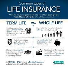 Common Types Of Life Insurance Infographic Whole Life Insurance Life Insurance Quotes Life And Health Insurance