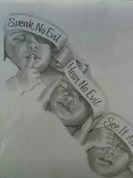 See No Evil Hear No Evil Speak No Evil Tattoo Designs Speak No Evil Hear No Evil See No Evil Evil Tattoo Monkey Tattoos Tattoo Design Drawings