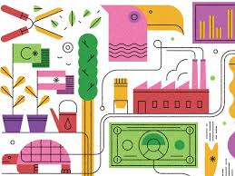 Economics Investments Investing Icon Design Pattern Art