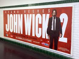 Keanu reeves, common, laurence fishburne, riccardo scamarcio. John Wick 2 Movie Posters Fonts In Use