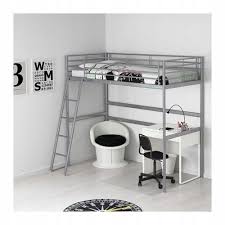 Ikea Rama Lozka Na Antresoli Svarta Lozko Loft Bed Frame Ikea Loft Bed Loft Bed