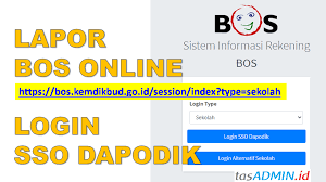 If you still can't access portal bos online then see troublshooting options here. Cara Lapor Dana Bos Online Login Sso Dapodik Tasadmin