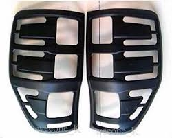 Black Matt Rear Tail Light Taillight Lamp Cover Trim For Ford Ranger Raptor T6 Pickup 2012 2013 2014 2015 Kgautoparts