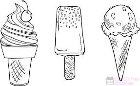 Dibujo Helado Para Colorear