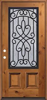 Search for alder wood doors faster, better & smarter here at searchandshopping 3 4 Iron Grille Pre Stained Knotty Alder Prehung Wood Door Unit 62 Door Clearance Center