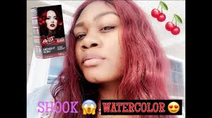 Over the past 7 years, i have seen many diy hair color disasters walk into one salon. How I Dyed My Hair Red Using Watercolor Splat Hair Dye Chinalacewig Youtube