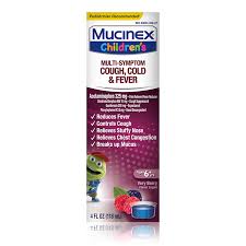 childrens mucinex multi symptom cold fever liquid very