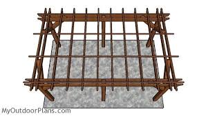 10x16 Pergola Plans Top View Pergola Plans Pergola Plans Diy Wooden Playhouse