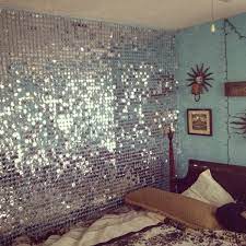 Silver Sequin Panels In My Wall Home Decor Decor Sequin Wall