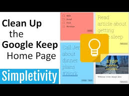 How To Clean Up The Google Keep Home Page Pin Archive Notes Youtube Google Keep Cleaning How To Plan