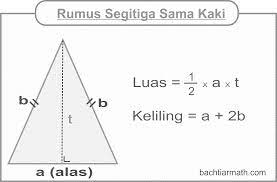 Mencari luas segitiga jika diketahui kelilingnya. Rumus Luas Keliling Tinggi Dan Alas Segitiga Beserta Contohnya Bachtiarmath Com