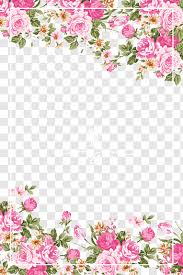 Document border template green flowers decoration free vector in. Wedding Invitation Paper Flower Rose Pink Pink Roses Border Pink Green And Yellow Fl Flower Illustration Free Watercolor Flowers Flower Wreath Illustration