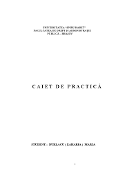 Caiet de practic drept administrativ. Caiet De PracticÄƒ