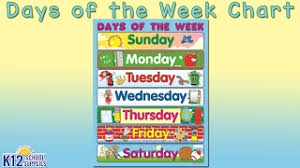 Maybe you would like to learn more about one of these? Chart Days Of The Week By Carson Dellosa Calendars K12schoolsupplies Net