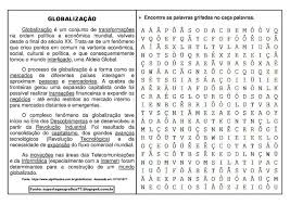 atividade sobre globalizacao pesquisa google em 2020 globalizacao caca palavras atividades de geografia atividades de geografia