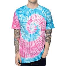Black And Blue Tie Dye T Shirt Huf Triple Triangle Blue Tie Dye T Shirt Zumiez Blue Tie Dye Shirt Tie Dye Disney Shirts Tie Dye