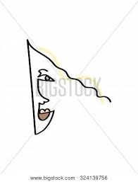Simple abstract one line drawings. Abstract Face One Vector Photo Free Trial Bigstock