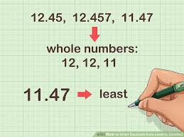 3 ways to order decimals from least to greatest wikihow