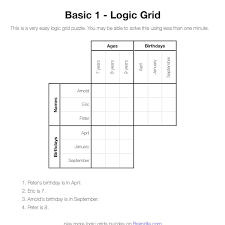 Logic is important because it allows people to enhance the quality of the arguments they make and evaluate arguments constructed by others. Printable Logic Grid Puzzles Brainzilla Pdf Docdroid