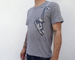 Vintage Nike Shirt 80s Nike Dunk Jordan Shoe Super Rare Original Rayon Tri Blend Blue Tag T Shirt Usa Made Collector Tee Sz X Vintage Nike Nike Shirts Shirts