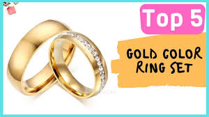 Gold Color Ring Set With Cheap Price 2020 Gold Color Ring Color Ring Wedding Rings