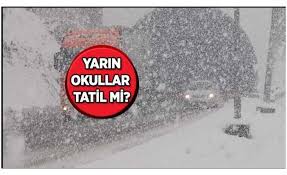 İstanbul yarın okullar tatil mi? Agri Haberleri